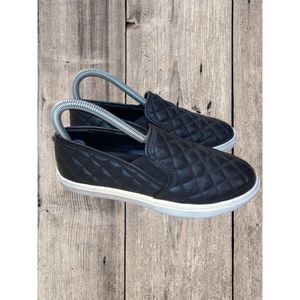 Steve Madden Women’s Ecentrcq Black Slip-On Sneakers Size 6.5M
